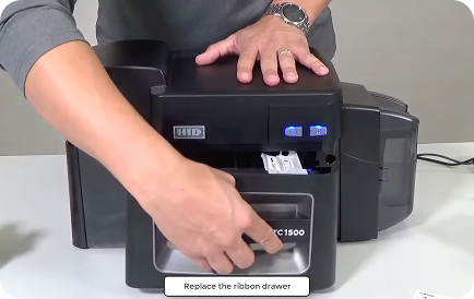 FARGO DTC1500 - How to do a routine printer cleaning